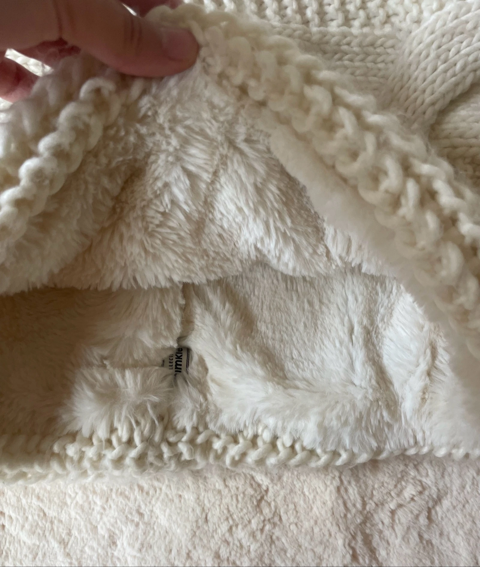 Gevoerde gebreide hals/broek van Polar Pimkie – Crèmekleur – photo 5